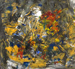 Weißes Kopftuch | Acryl auf Paper | 1999 | 27 cm x 29 cm