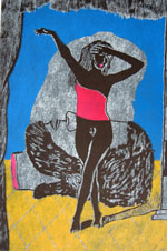 Salome und Johannes | 2001 | 70 cm x 50 cm | 5-farbig