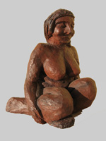 Gute Mutter Erde | Ton, fertig gefasst | 1997 | 22 cm x 22 cm x 16 cm