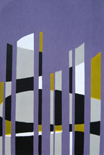 Stelenwald | 2001 | 50 cm x 40 cm | 5-farbig