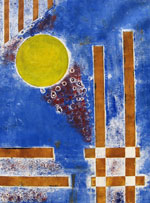 Geo I | Papier | 1996 | 50 cm x 36 cm | experimentelle Drucktechnik